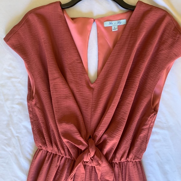 She + Sky - Large - NWOT - clay romper - Picture 2 of 5